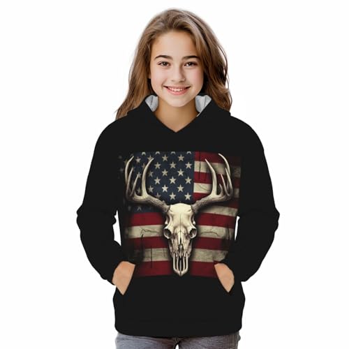 Image of Boy'S Sweatshirt Fleece Hoodie Blend Hooded Sweatshirt Plush Pullover Hoodie Size For Boys And Girls