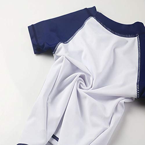 Baby Boys Two Piece Swimsuits Rash Guard Short Sleeve Shark Bathing Suit Swimwear Sets With Hat Upf 50+ For Kids (White Shark, 2-3 Years) #TOP6