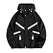 Mens Rain Jacket Lightweight Outdoor Hiking Travel Waterproof Hooded Windbreaker Fashion Y2k Teen Boy Street Jacket Coat