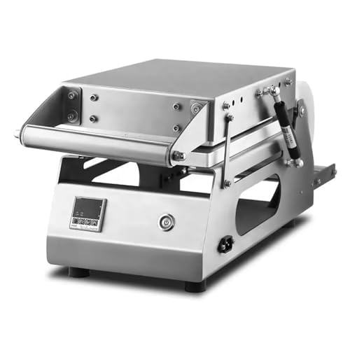 Sellador térmico comercial para bandejas de carne, máquina semiautomática de envasado de alimentos, dispositivo de sellado manual de cajas para llevar, sellador manual de bandejas de contenedores de