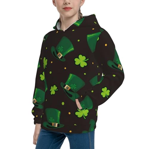 St. Patrick's Day8 Kid Hoodies Boys Sweatshirts Girls Pullover with Pocket2
