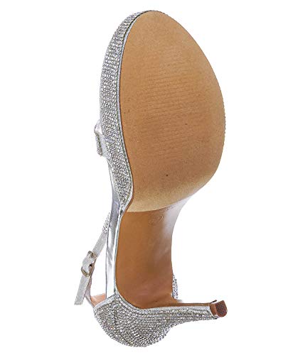 Aquapillar Rhinestone Crystal High Heel Sandal - Women Evening Dress Shoes #TOP5