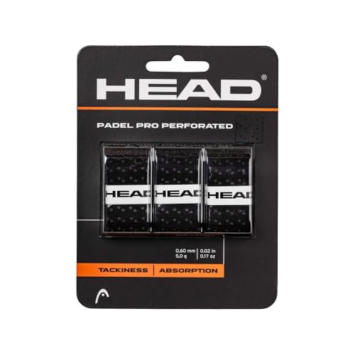 Blister 3uds. Overgrip Head Padel Pro Perforated Negro