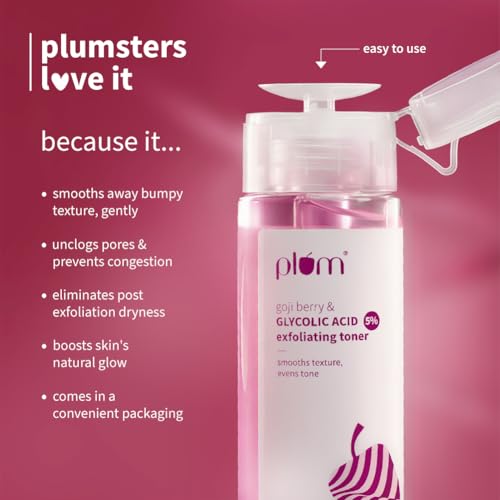 Plum 5% Glycolic Acid & Goji Berry Exfoliating Toner 150 ml - Image 4