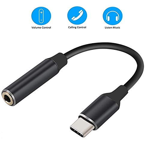 Masfee Pixel 2 Headphone Adapter, USB Type C to 3.5mm Headphone Jack Aux Audio Adapter for Pixel 2/XL Moto Z HTC U11