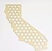 California Beer Cap Map CA - Authentic Maple Wood - Skyline Workshop - Great Christmas Gift - Easy to Hang