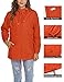 Avoogue Anorak Raincoat Women Solid Shell Waterfall Sports Jacket with Pockets Orange M