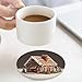 Drink Coasters with Cork Backing Ceramic Coasters Gingerbread House Coaster for Drinks Non-Slip Coaste Round Absorbing Stone Coaster Set of 4PCS for Kinds of Cups Coffee Table