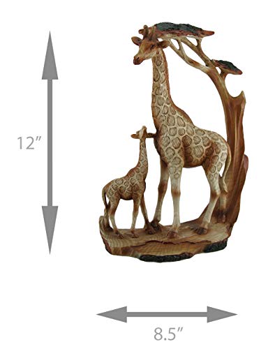 Estatua de Resina Familia de Jirafas Tallada miniatura 4