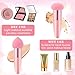 Oruola 3pcs Foundation Applicator,Makeup Sponge with Handle,Different Shapes of Makeup Applicator Sponge, Multipurpose Mushroom Powders Puff Dry & Wet Use for Powder Cream