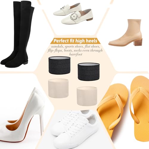 Image of EupHHonycs 2 Pairs Copper Arch Support Sleeves, 4.45 x 2.36 inches Plantar Fasciitis Braces for Foot Care, Plantar Brace Compression Bands for Flat Feet Heel Spurs Feet Care Pain Relief (L)