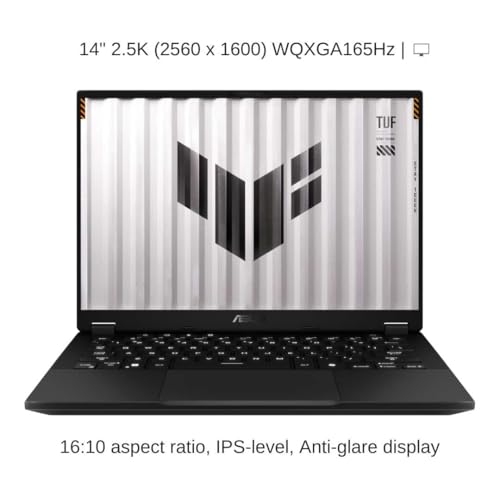 Image of HIDevolution [2025] ASUS TUF Gaming A14 FA401KM 14 inch WQXGA 165Hz, 2.0 GHz Ryzen Al 7 350, 16 GB LPDDR5X RAM, 2 TB PCIe SSD, Windows 11 Home