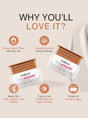Image of Maliao Color Changing Foundation | Flawless Coverage | Skin Tone Adapting | Lightweight & Long-Lasting | Hydrating Formula | 20g