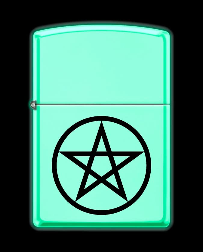 Encendedor Zippo Windproof con Diseño Pentagrama