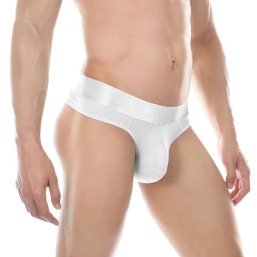 JOCKLAND Men's Thong Underwear, Breathable Cotton Low Rise Bulge Enhancing Underwear Brief Ultra...