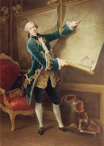 Cuadro decorativo il conte di Vaudreuil de Francois Hubert Drouais para oficina