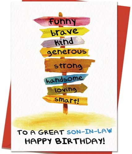 Mcduldul Son in Law Birthday Card | Birthday Card for Him Men | Happy Birthday to A Great Son-in-Law