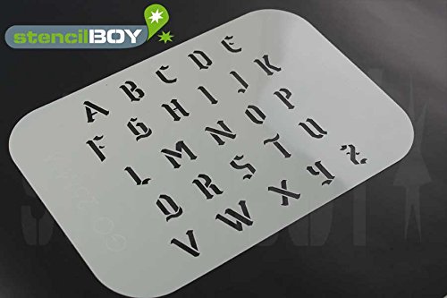 Preisvergleich Produktbild Buchstabenschablone Stencilfont GO (altertümlich, altdeutsch)