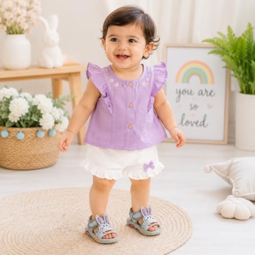 Image of Kids Sports Sandals Lightweight Breathable Anti Slip Comfortable Velcro Footwear for Boys and Girls