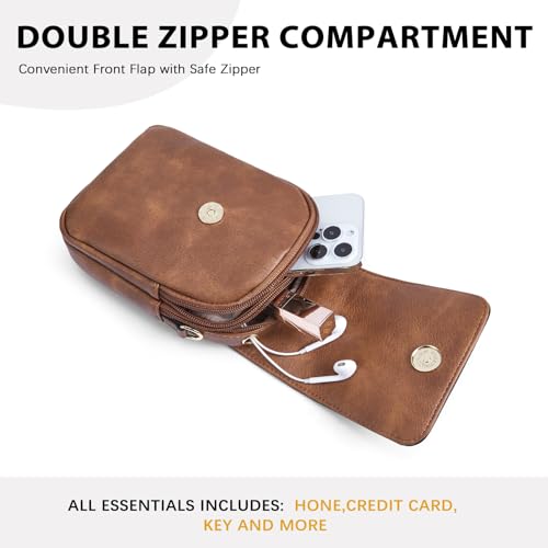 Image of BOSTANTEN Crossbody Bags for Women Cell Phone Purse Leather Wallet Handbags with Card Slots