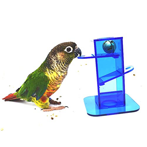 Fascigirl Papagei Trick Spielzeug Acryl: Glocke Lustig Papagei Pädagogisches Puzzle Spielzeug Vogel Trainingsspielzeug Lustig Interaktiver Schnabel Niedlich Cover