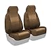 Coverking Custom Fit Rear 50/50 Bucket Seat Cover for Select AM General Hummer Models - Velour (Beige)