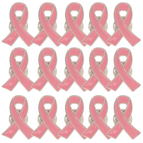 Cinta rosa insignia pin de conciencia para evitar perdidas en ropa