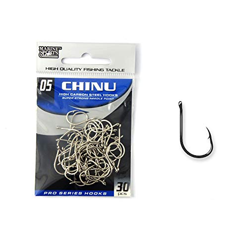 ANZOL CHINU PC BLACKNICKEL 8 C / 30 PEÇAS
