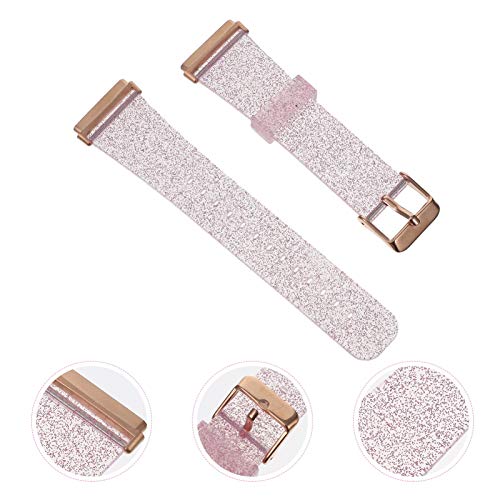 Bracelet de montre silicone bling compatible et ajustable, accessoire de remplacement chic - 3