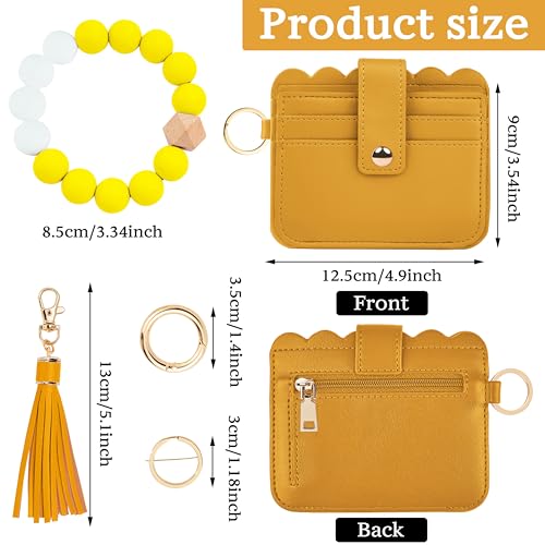 Image of Wristlet Wallet for Women with Keychain - RFID Card Holder Small Wallet Wristlet with Key Ring