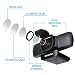 Webcam con Micrófono Estéreo, EKACOM 1080P Full HD Cámara Web USB2.0 con...