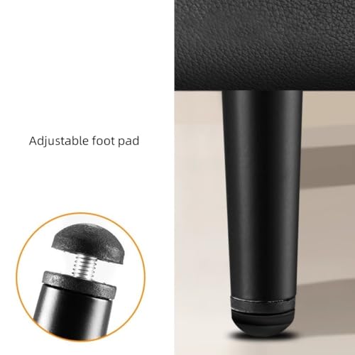 Patas metálicas cónicas ETOPARS de 25cm negro mate para patas de sofá y cómoda 6