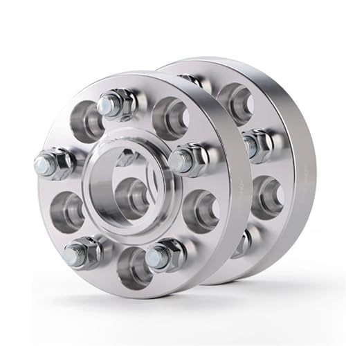 Compatible With 2s[X PCD 5x112 CB 66.6mm zC[Xy[T[A_v^[ M14x1.5 bA~Xy[T[Vp ԗpzC[Xy[T[(2PCS 25MM silver)