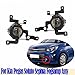 ELOEQCVZ Compatible For Kia Pegas Soluto Sephia 2017-2019 Front Bumper Fog Light Foglight Fog Lamp Foglamp DRL Day Running Lamp Headlamp(Right)