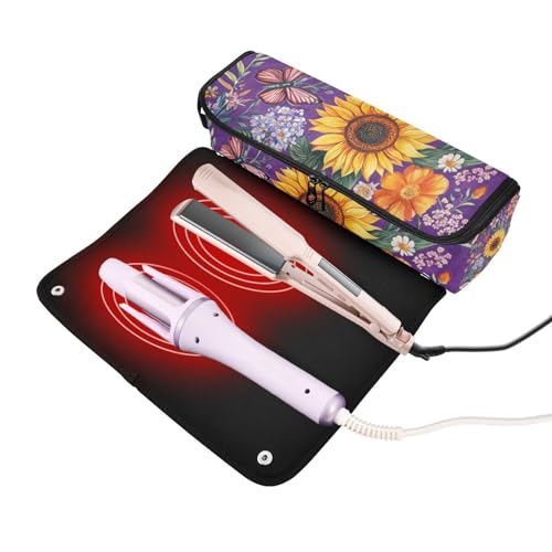 Organizador para herramientas de cabello 2 en 1 con base resistente al calor miniatura 2
