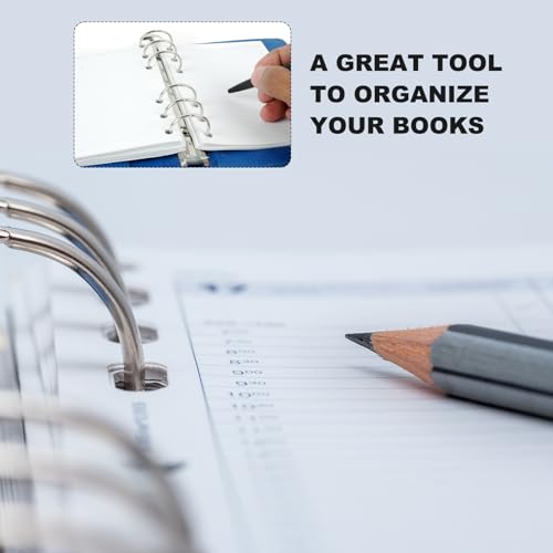 PATIKIL A6 6-Loch Ringbuchmechanismen, 6er-Set Ringbuchrücken Ersatz für Ringbuchplaner