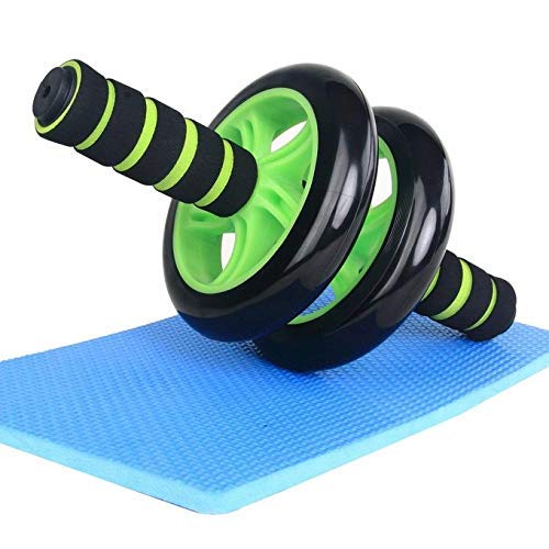SUVIKSHA Abdominal 2 Wheel Ab Roller Full Body Manual Exerciser Complete Training Kit with Free Knee Protection Mat Slip Proof Foam Handles (Unisex) | Fitness Workout for Abs | Home Gym Workout-image-36