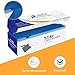 YSYJ Plastic Table Cover Roll Blue Disposable Table Cloth 54 in x 100 Ft, Plastic Table Cloths with Slide Cutter Table Cover for Parties