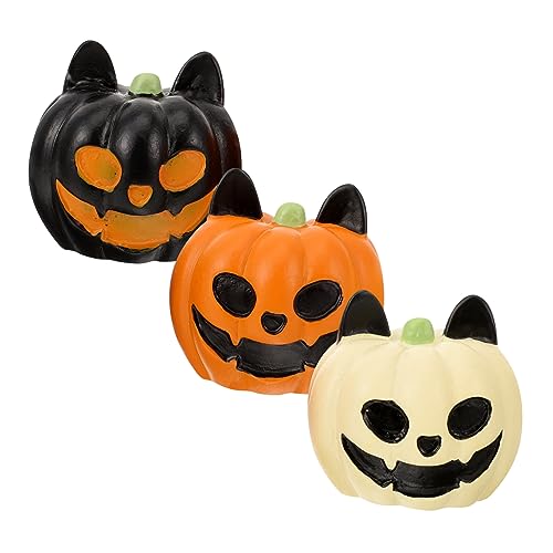 Citrouille d'Halloween miniature en résine durable et sûre pour faune d'aquarium