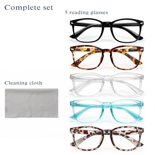 Image of Reading Glasses for Women Men, Eyeglasses, Blue Light Readers for Men Women