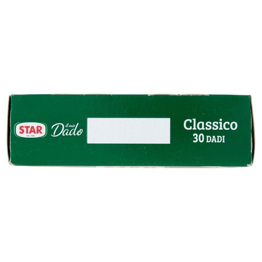 Confezione da 4 Star Il Mio Dado Classico, Preparato per brodo, scatole da 30 dadi + 1 Confezione di Talco Felce Azzurra in omaggio, Busta da 100g