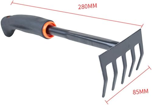 Miniatura 7 de Mikikit 4 herramientas de jardín con mango de plástico, ergonómicas, herramientas de cultivo de suculentas para jardinería en el hogar, herramientas