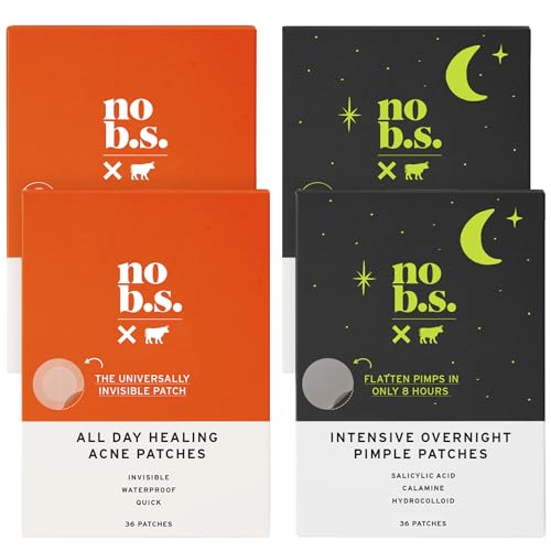 No Bad Stuff - All Day Healing Acne Patches & Intensive Overnight Pimple Patches Duo - Day & Night