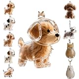 Zengjunwei Hundehaar Sammler Schlüsselanhänger Charme Memorial Storage Box, Haustier Haar Lagerung Schlüsselanhänger,Haustier Katze Hund Haar Lagerung Fall für Tierhalter (A)