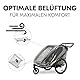 hauck Regenschutz für Bike N Walk Duo Fahrradanhänger 67 x 64 x 100 cm - mit Belüftungslöcher, Reflektierende Umrandung - Schnelle & Einfache Befestigung am Kinderanhänger - Faltbar - Transparent