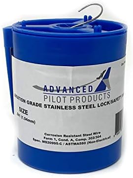 APP - Aviation Grade Stainless Steel Safety/Lock Wire | MS20995C | ASTMA580 | 302/304 (.041" Dia - 1lb)