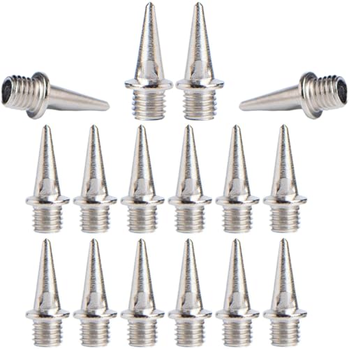 UEIOAVL Crampons pour chaussures de randonnée 16 pièces pointes de course d'athlétisme pointes de piste en acier pointes de piste professionnelles de 12mm