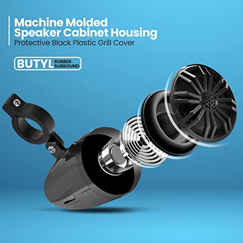 Pyle PLMR22BK Usa 2.25 Inch Waterproof Off-Road Speakers thumb #7