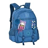 Mochila de Costas Rebecca Bonbon Beaded Fun Com cadarço de Tênis Juvenil RB27426 (Azul)