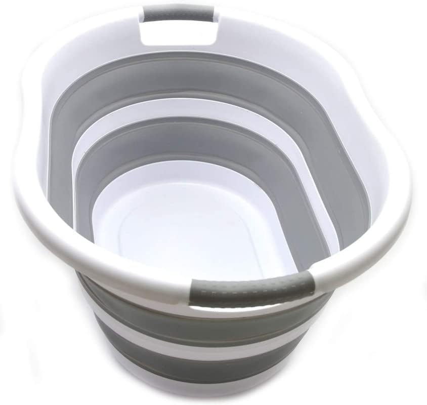 Miniatura 2 de Paquete de 2 cestas plegables para ropa sucia  Cestas plegables de plástico para lavandería con diseño desplegable para un fácil almacenamiento